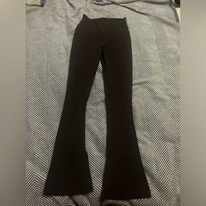 Black Lululemon align mini flare leggings. Size 6